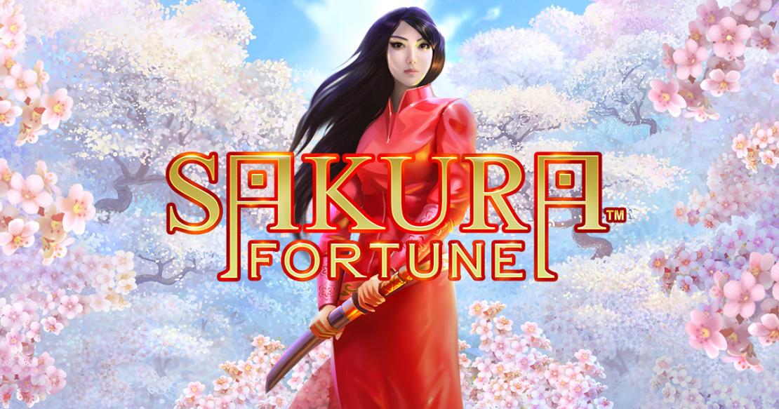 Logo of the Sakura Fortune Oriental slot machine, which is available to play for free on bestwingame.com